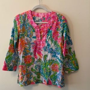 Lily Pulitzer Patterned Tunic Shirt